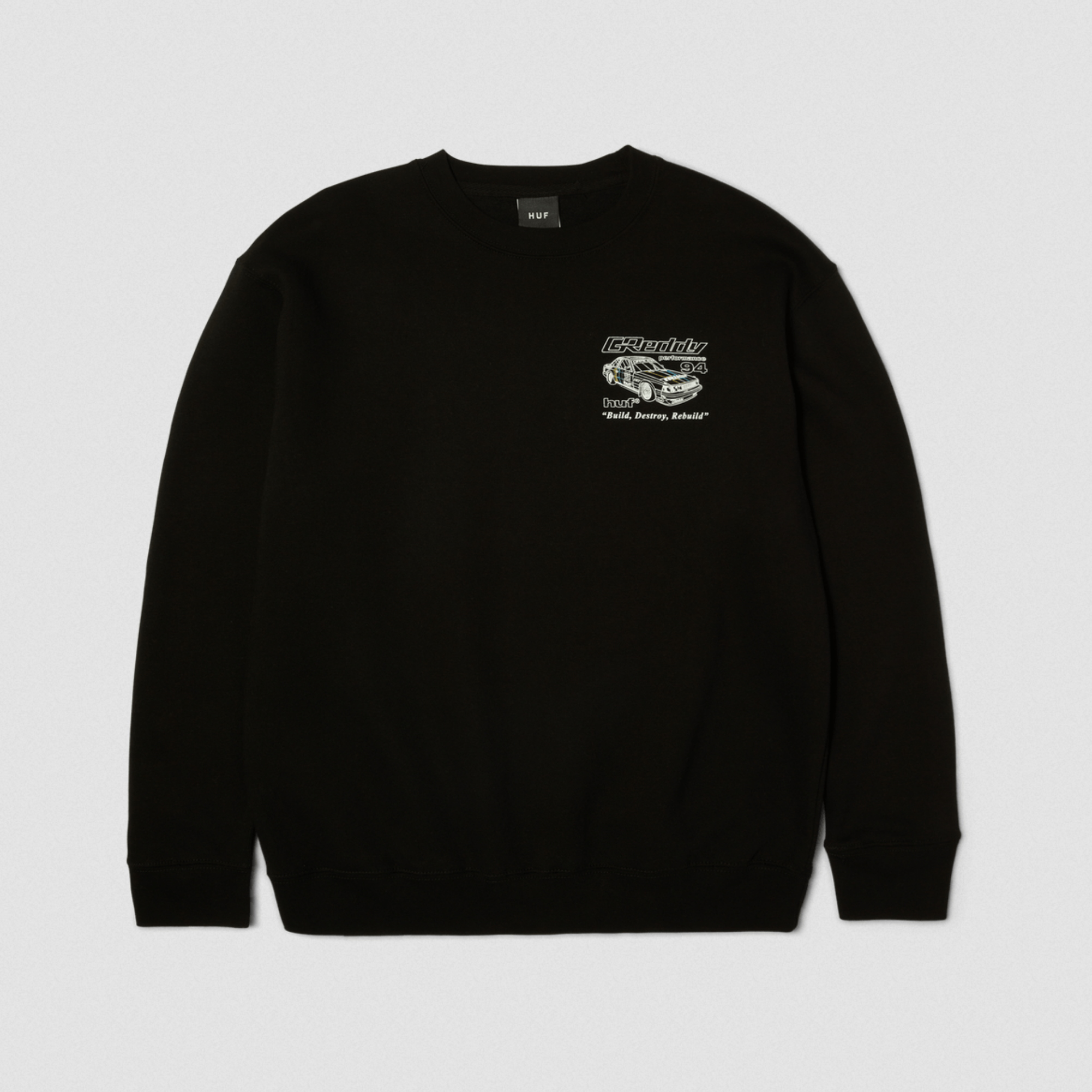 HUF HUF x Greddy Retro Mod Crew Black