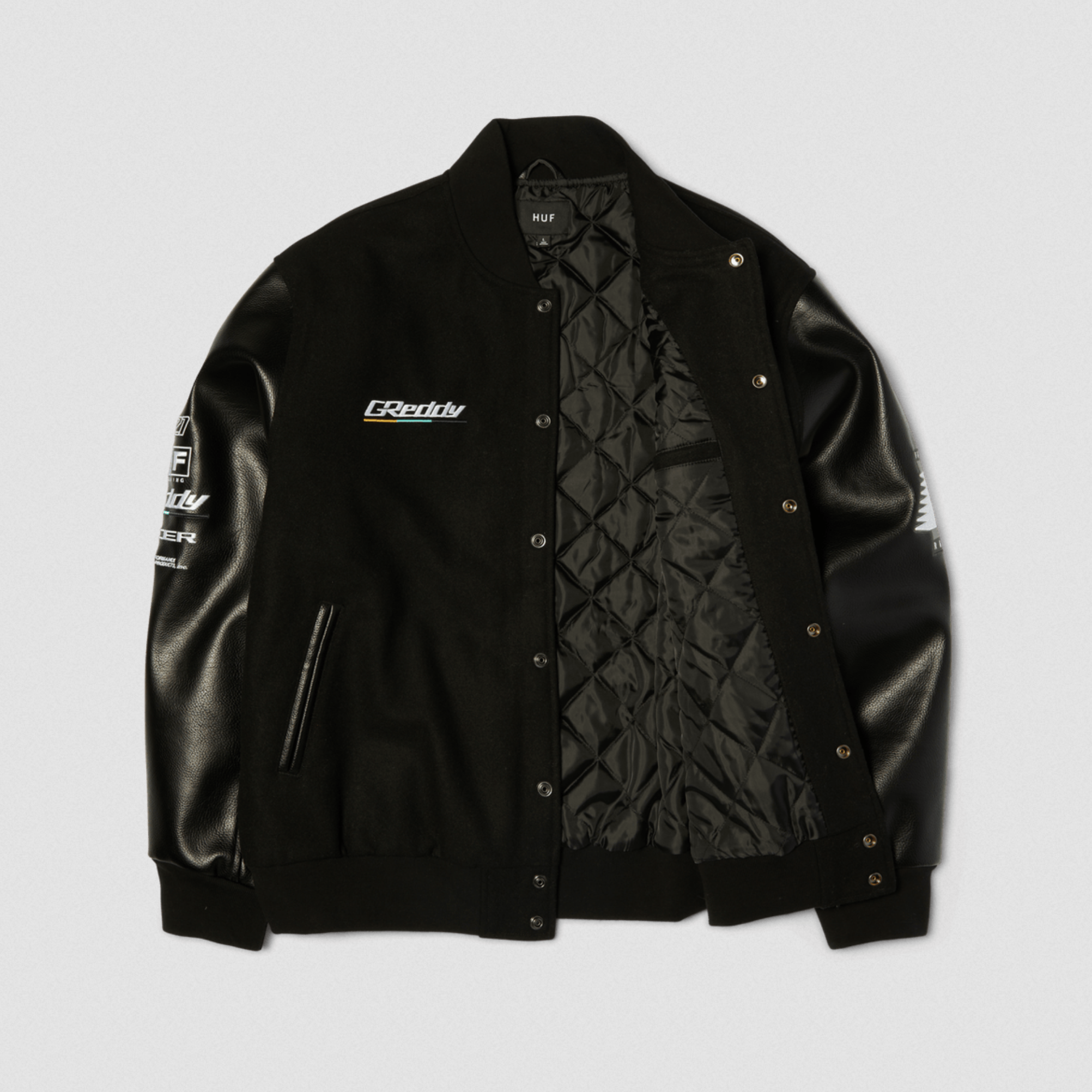 HUF HUF x Greddy Varsity Jacket Black