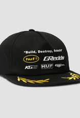 HUF HUF x Greddy Team Snapback Black