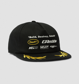 HUF HUF x Greddy Team Snapback Black