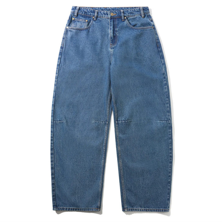 Butter Brand Wide Cut Denim Jeans Mid Blue