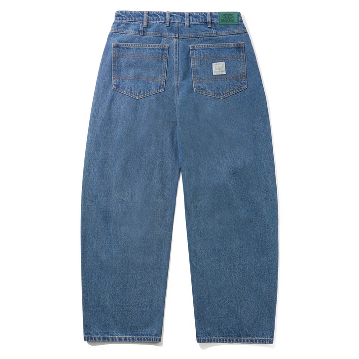 Butter Brand Wide Cut Denim Jeans Mid Blue