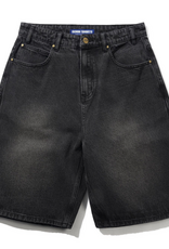 Butter Brand Baggy Denim Shorts Distressed Black