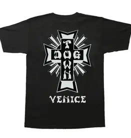 Dogtown Venice Cross Logo Tee Black