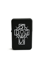 Dogtown Ese Cross Flip Top Metal Lighter Black/White