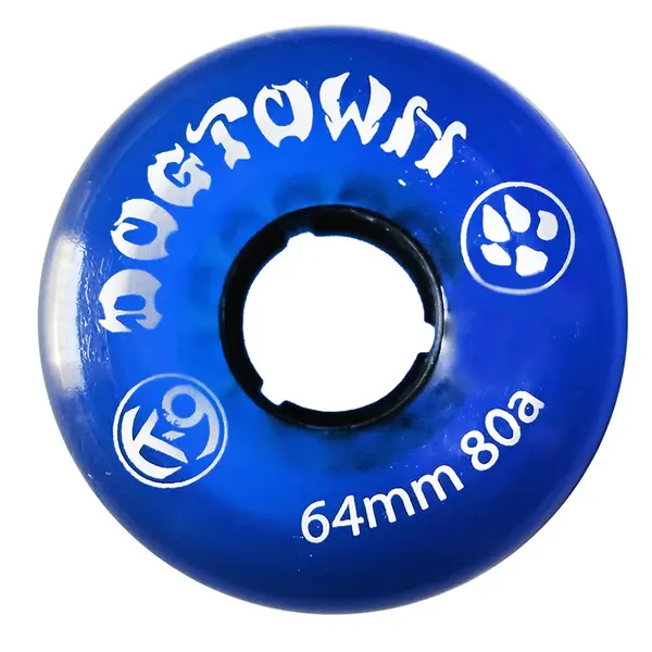 Dogtown K-9 Premium Cruiser 80a 64mm Clear Blue Wheel