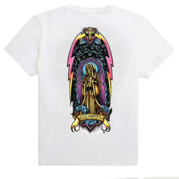 Dogtown Jesse Martinez Guadalupe Handshake Tee White