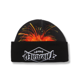HUF HUF x Thrasher Meltdown Reversible Beanie Black