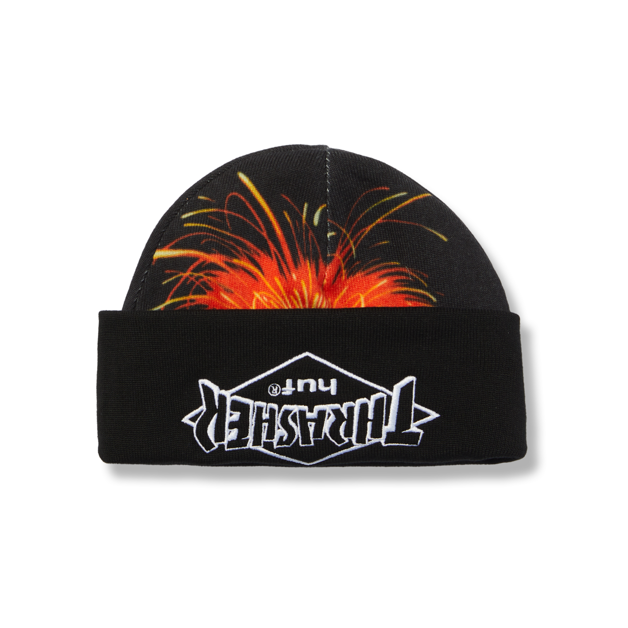 HUF HUF x Thrasher Meltdown Reversible Beanie Black