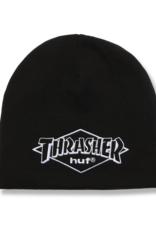 HUF HUF x Thrasher Meltdown Reversible Beanie Black