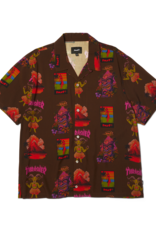 HUF HUF x Thrasher Hawaiian Shirt Brown