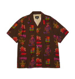 HUF HUF x Thrasher Hawaiian Shirt Brown