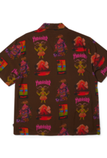HUF HUF x Thrasher Hawaiian Shirt Brown
