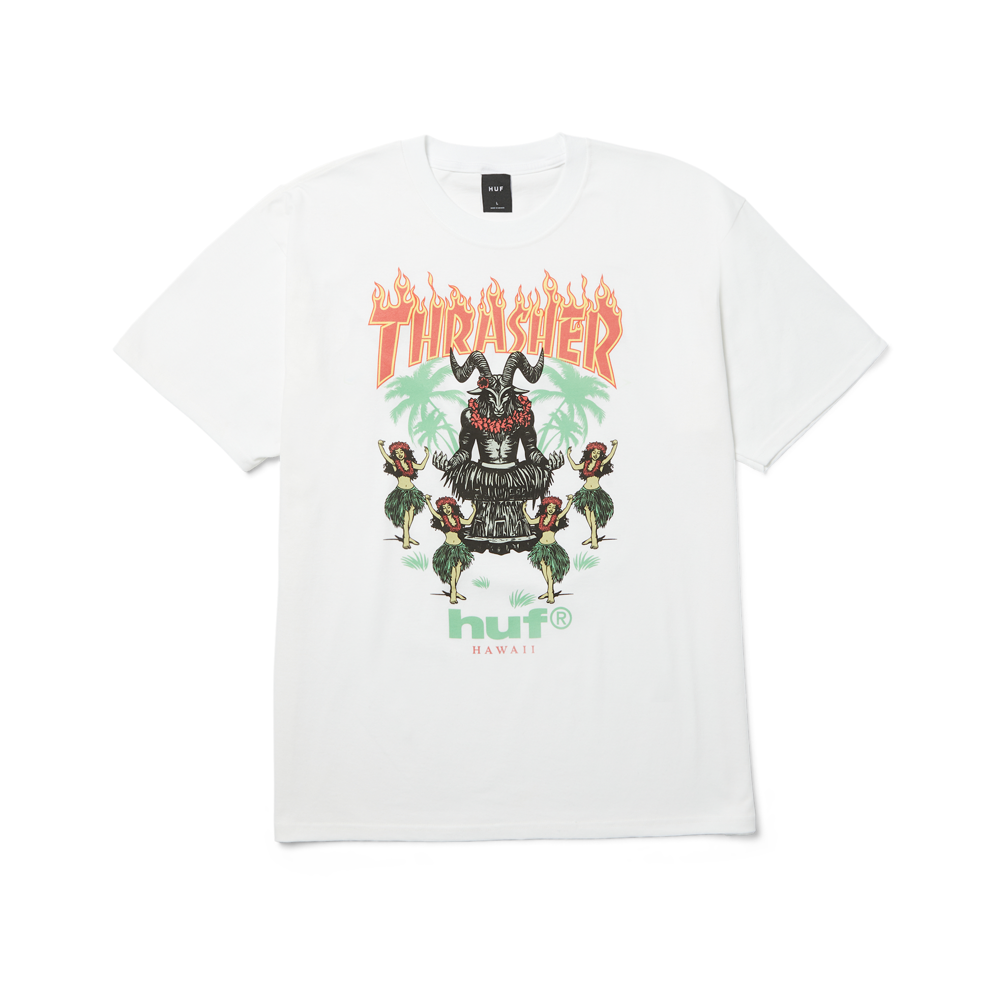 HUF HUF x Thrasher GOAT Luau Tee White