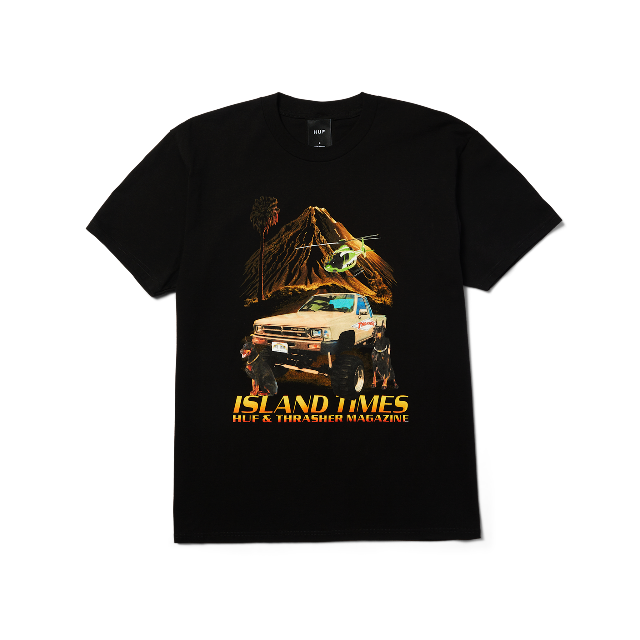 HUF HUF x Thrasher Island Times Black