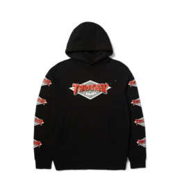 HUF HUF x Thrasher Logo Hoodie Black