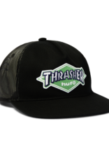HUF HUF x Thrasher Logo Twill Hat Black