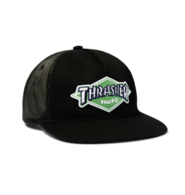 HUF HUF x Thrasher Logo Twill Hat Black