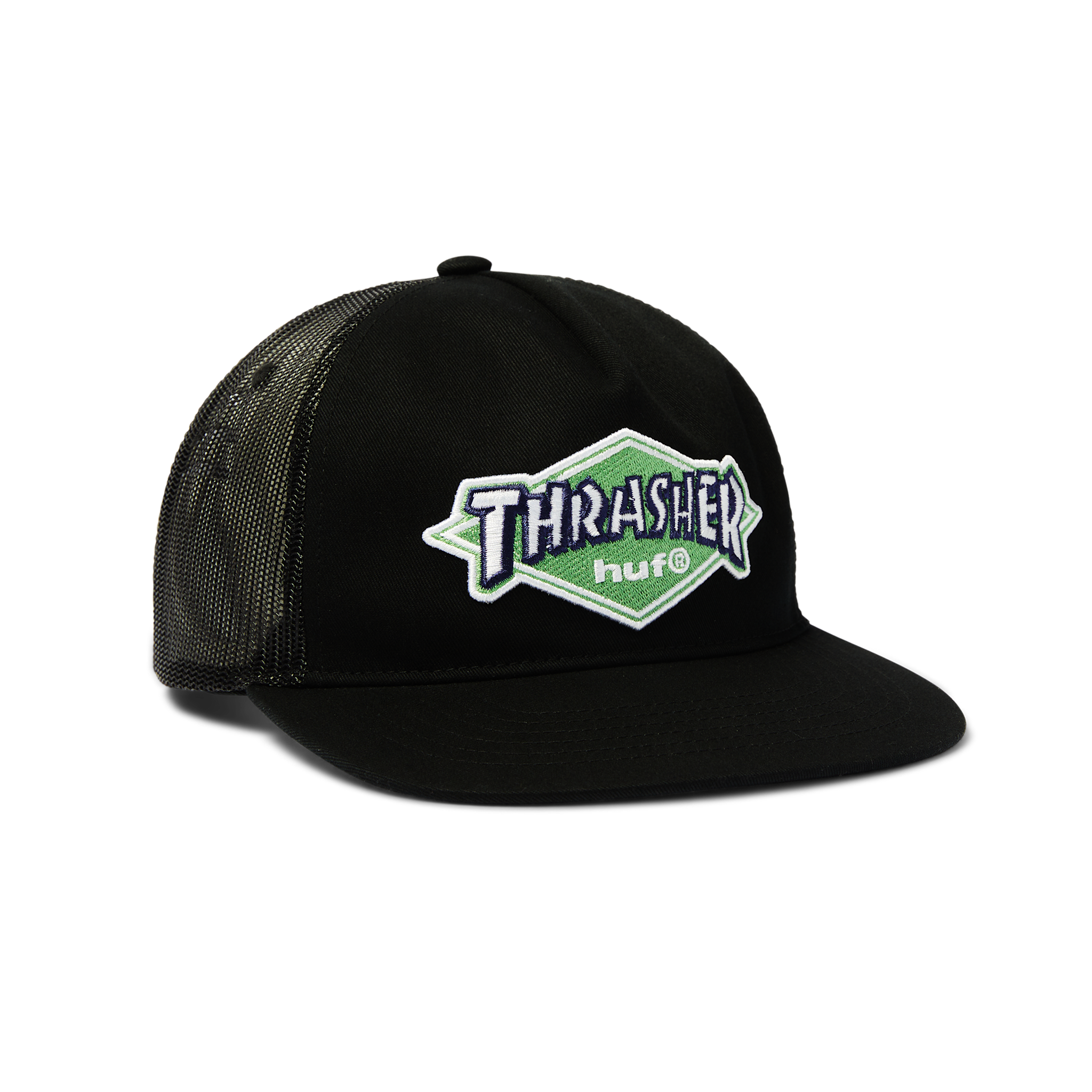 HUF HUF x Thrasher Logo Twill Hat Black