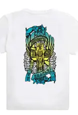 Dogtown Eric Dressen Hands 80s Fade Tee White