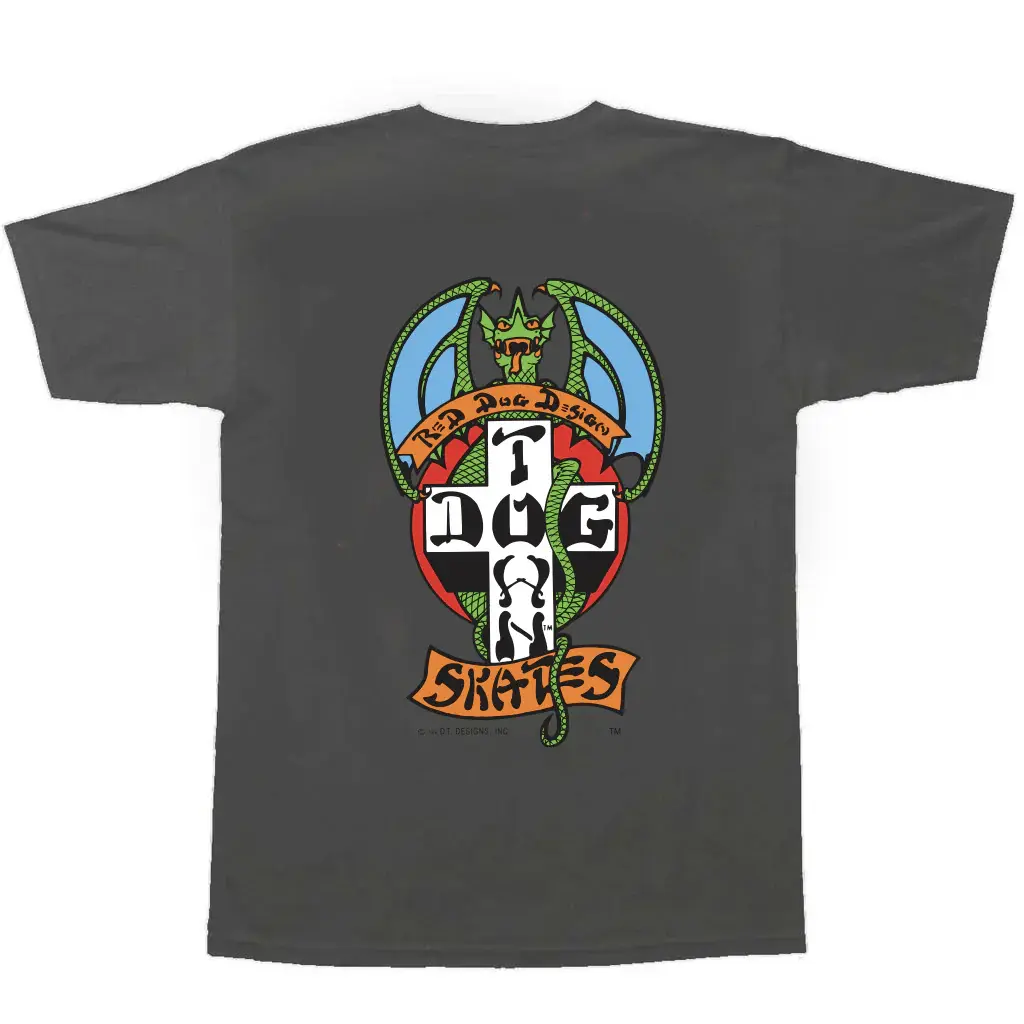 Dogtown Red Dog OG 70s Tee Charcoal/Blue Green
