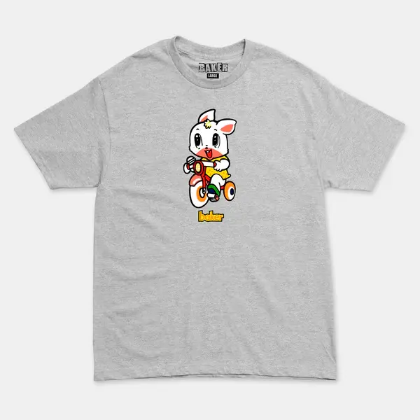 Baker Skateboards Bunny Tee Heather Grey