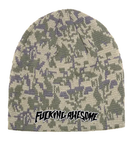 Fucking Awesome Embriodered Stamp Logo Beanie Camo