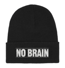 Fucking Awesome No Brain Cuffed Beanie Black