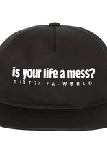 Fucking Awesome Is Your Life A Mess? 6 Panel Black