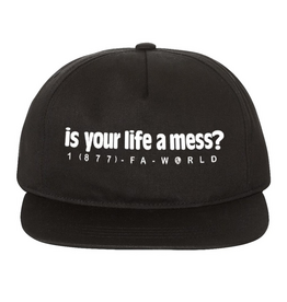 Fucking Awesome Is Your Life A Mess? 6 Panel Black