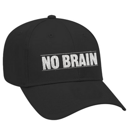 Fucking Awesome No Brain 6 Panel Black