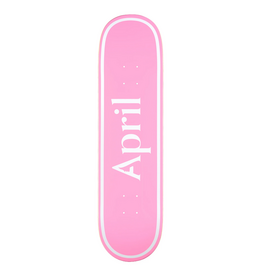 April Skateboards Mini April OG Logo Pink/White 7.3