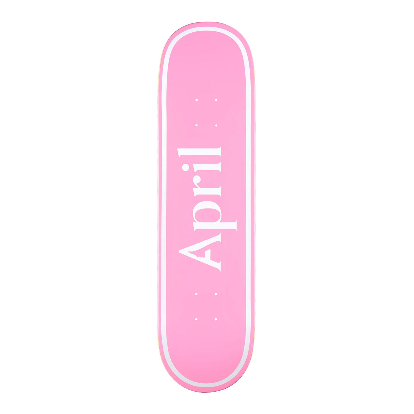 April Skateboards Mini April OG Logo Pink/White 7.3