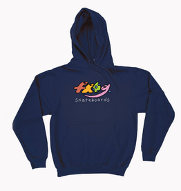 Frog Skateboards Dino Logo Hoodie Navy
