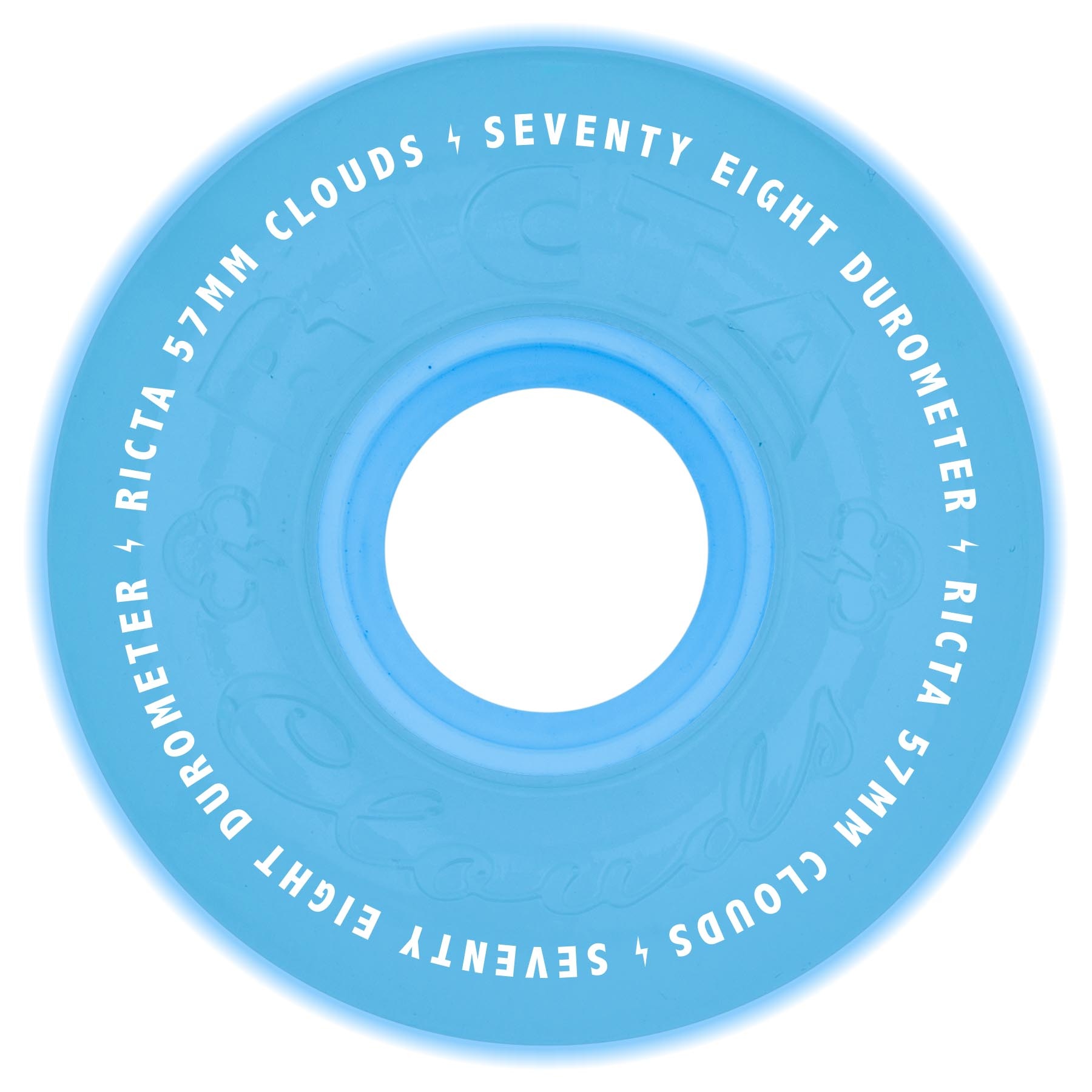 Ricta Clouds Glow In The Dark  Aqua 78a 57mm