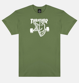 Thrasher Mag. Thrasher x Spitfire Trash & Burn Military Green