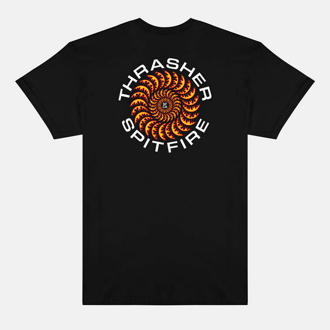 Thrasher Mag. Thrasher x Spitfire Classic Swirl Black