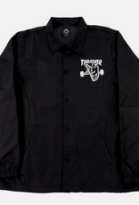 Thrasher Mag. Thrasher x Spitfire Trash & Burn Coach Jacket Black