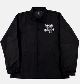 Thrasher Mag. Thrasher x Spitfire Trash & Burn Coach Jacket Black