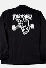 Thrasher Mag. Thrasher x Spitfire Trash & Burn Coach Jacket Black