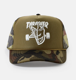 Thrasher Mag. Thrash & Burn Trucker Camo