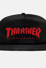 Thrasher Mag. Thrasher x Spitfire Snapback Black