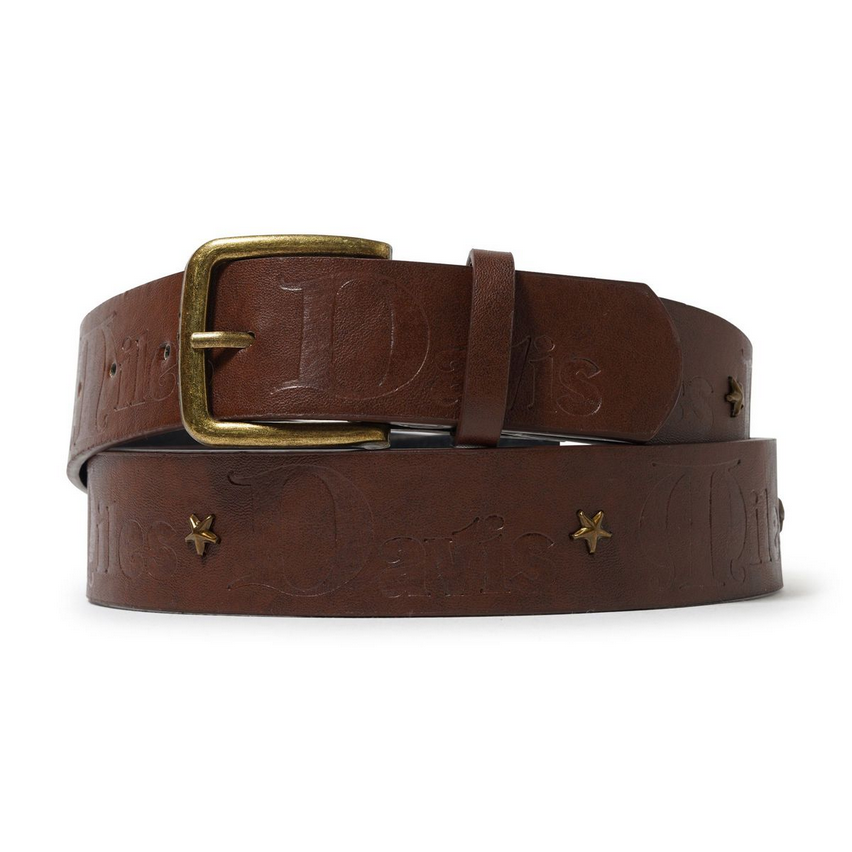 Butter Brand Miles Studded Belt Brown