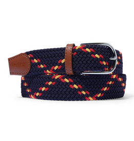 Butter Brand Braided Belt Navy/Red