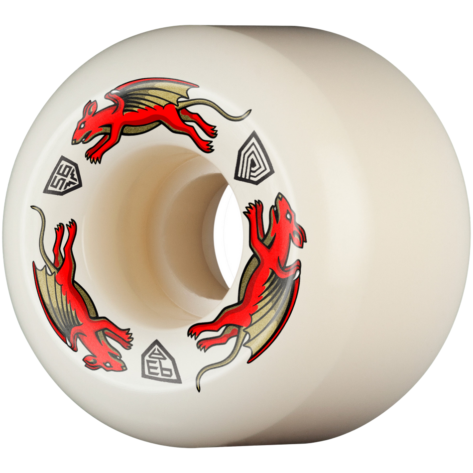 Powell Peralta Dragon Formula Red Nano Rat 93a A2 56mm