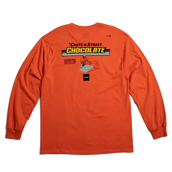 Chocolate Skateboards Crete & Street L/S Tee Orange