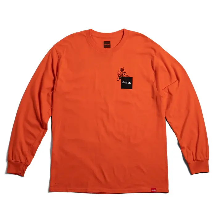 Chocolate Skateboards Crete & Street L/S Tee Orange