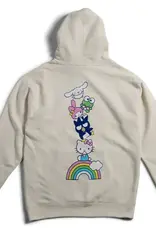Girl Rainbow Stacked Hoodie Cream