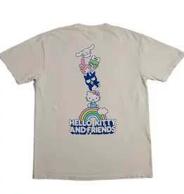 Girl Rainbow Stacked Tee Cream