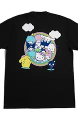 Girl Rainbow Circle Tee Black